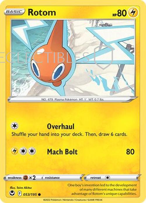 Pokemon Silver Tempest 053/195 Rotom  Reverse Holo