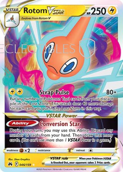Pokemon Crown Zenith 046/159 Rotom VSTAR