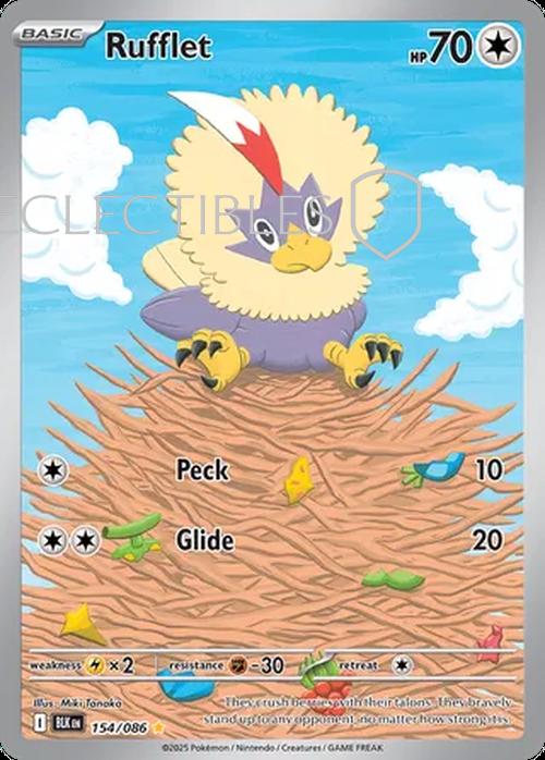 Pokemon Black Bolt 154/086 Rufflet