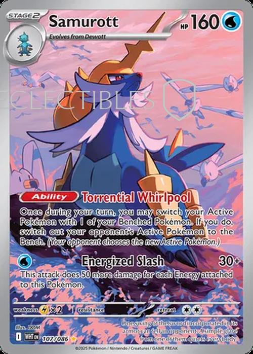 Pokemon White Flare 107/086 Samurott