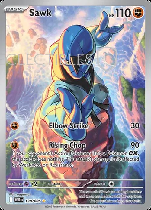 Pokemon White Flare 130/086 Sawk