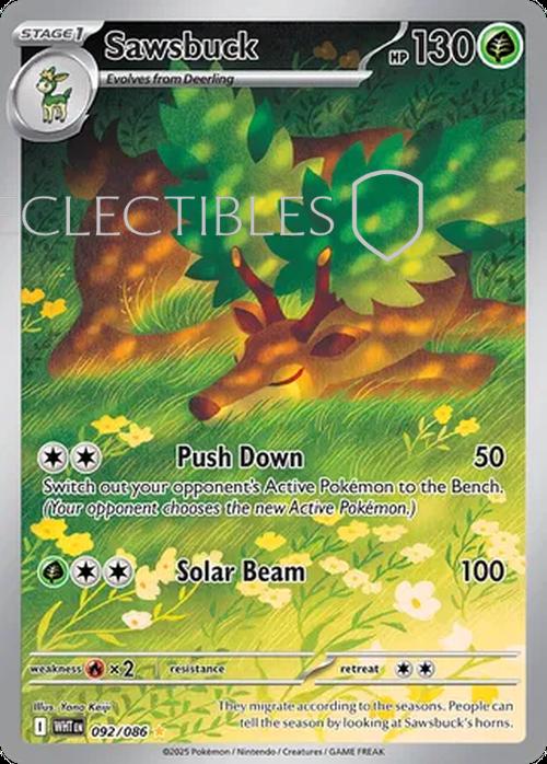 Pokemon White Flare 092/086 Sawsbuck