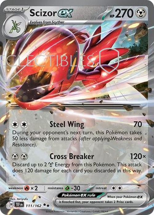 Pokemon Temporal Forces 111/162 Scizor ex