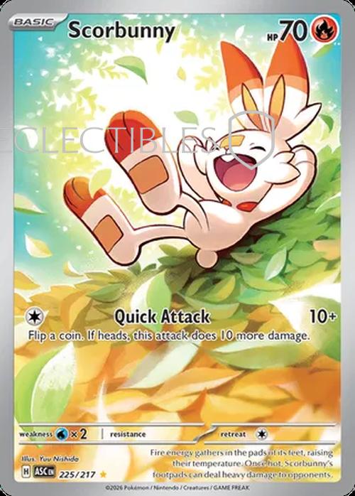 Pokemon Ascended Heroes 225/217 Scorbunny