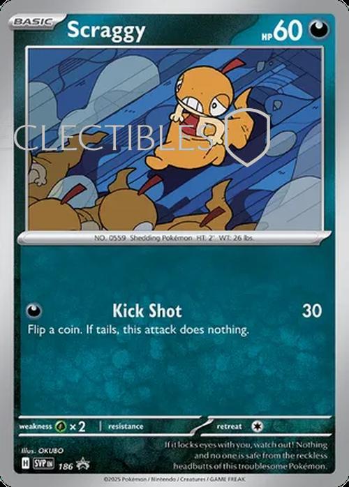 Pokemon SV Black Star Promos SV 186 Scraggy