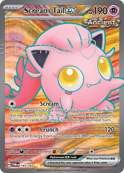 Pokemon Twilight Masquerade 197/167 Scream Tail ex
