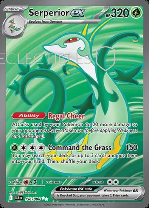 Pokemon Black Bolt 156/086 Serperior ex