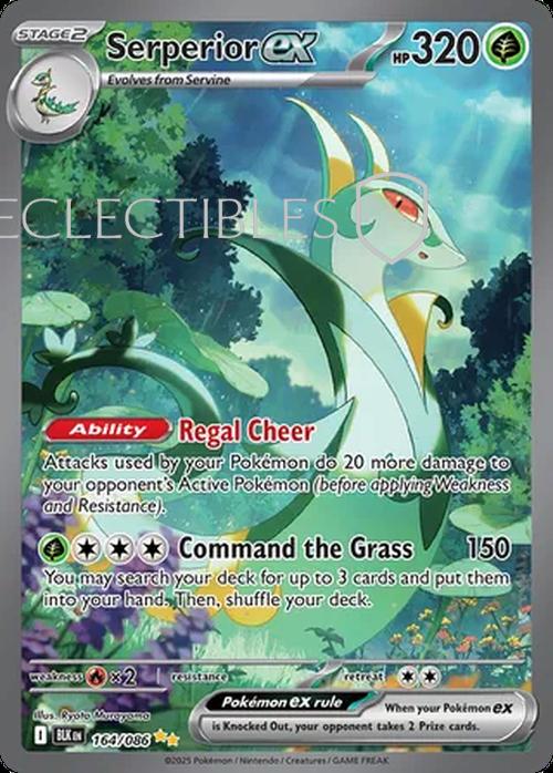 Pokemon Black Bolt 164/086 Serperior ex