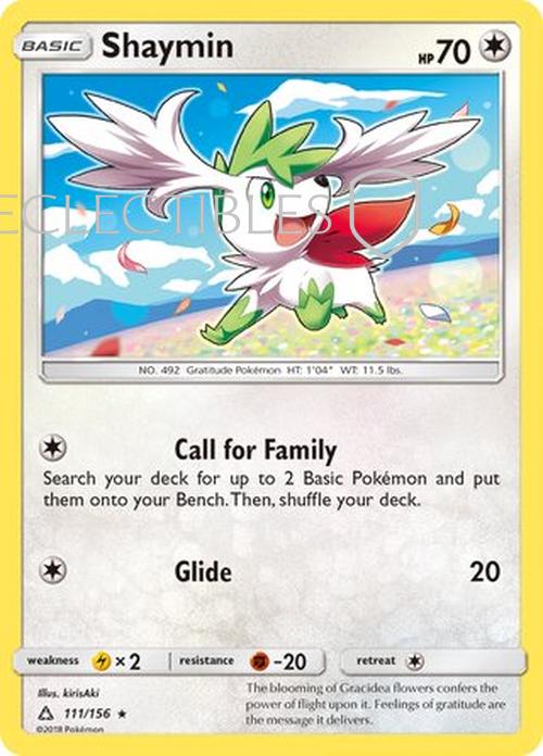 Pokemon Ultra Prism 111/156 Shaymin Reverse Holo
