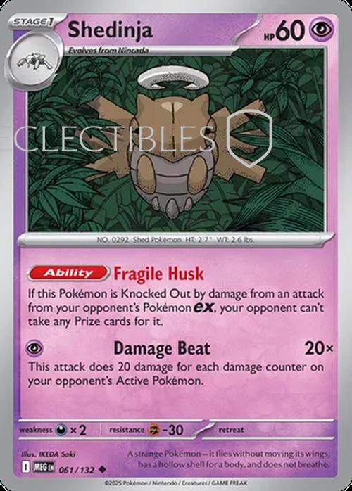 Pokemon Mega Evolutions 061/132 Shedinja Reverse Holo