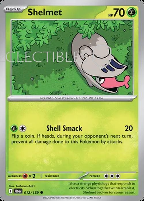 Pokemon Journey Together 012/159 Shelmet Reverse Holo