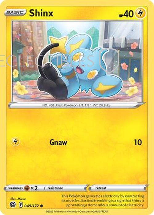 Pokemon Brilliant Stars 049/172 Shinx  Reverse Holo