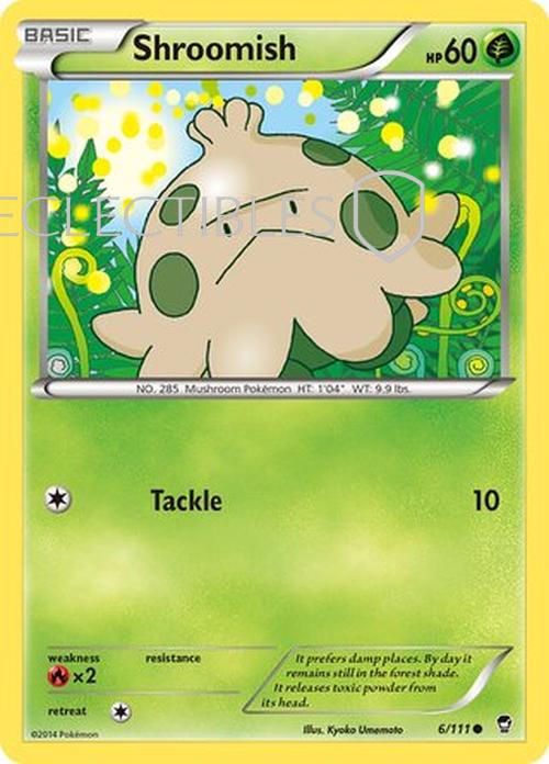 Pokemon Furious Fists 006/111 Shroomish  Reverse Holo