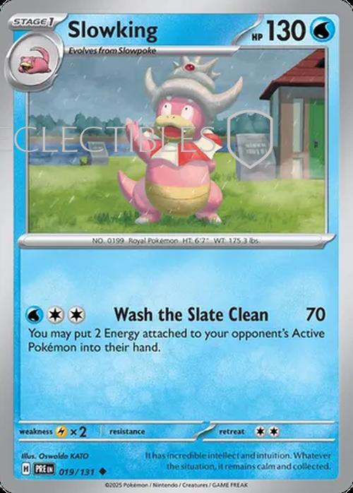 Pokemon Prismatic Evolutions 019/131 Slowking Reverse Holo