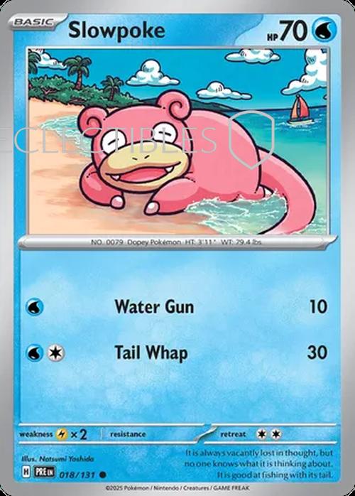 Pokemon Prismatic Evolutions 018/131 Slowpoke Reverse Holo