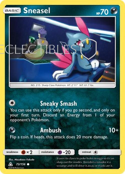 Pokemon Ultra Prism 073/156 Sneasel Reverse Holo