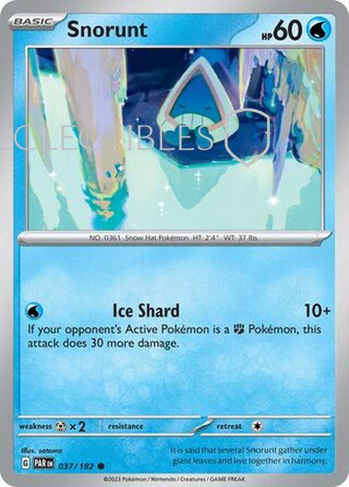 Pokemon Paradox Rift 037/182 Snorunt Reverse Holo
