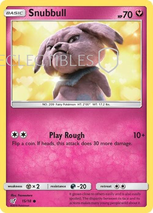 Pokemon Detective Pikachu 015/018 Snubbull Holo