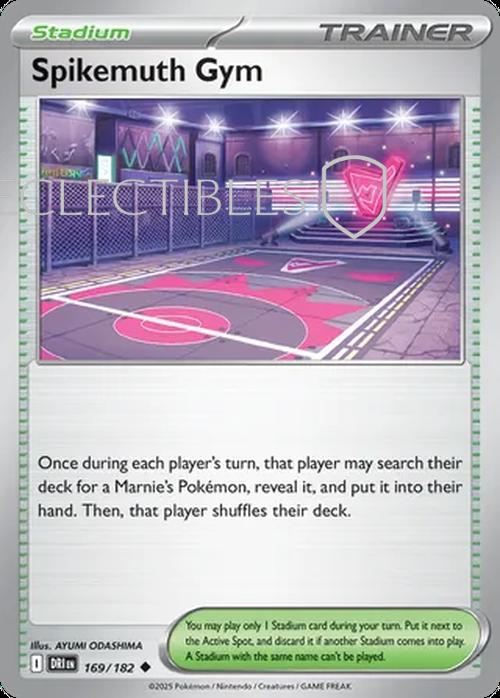 Pokemon Destined Rivals 169/182 Spikemuth Gym Reverse Holo