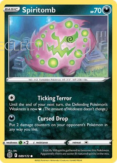 Pokemon Brilliant Stars 089/172 Spiritomb  Reverse Holo