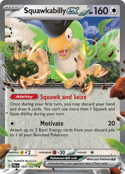 Pokemon Paldea Evolved 169/193 Squawkabilly ex
