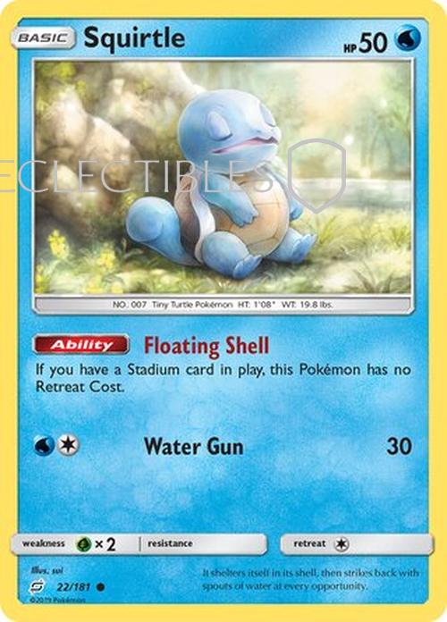 Pokemon Team up 022/181 Squirtle Reverse Holo