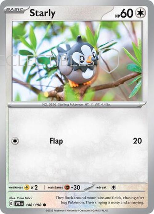 Pokemon Scarlet & Violet 148/198 Starly  Reverse Holo