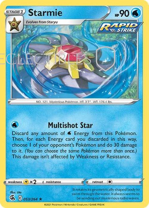Pokemon Fusion Strike 053/264 Starmie Reverse Holo