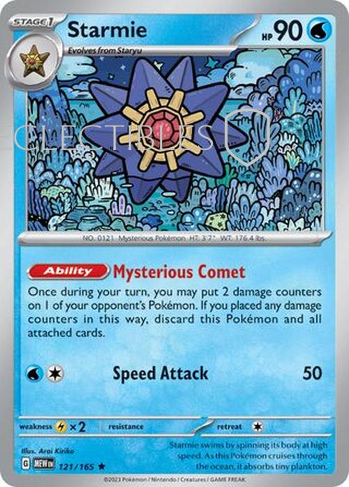 Pokemon Scarlet & Violet 151 121/165 Starmie Holo