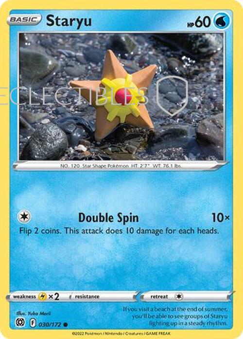Pokemon Brilliant Stars 030/172 Staryu  Reverse Holo