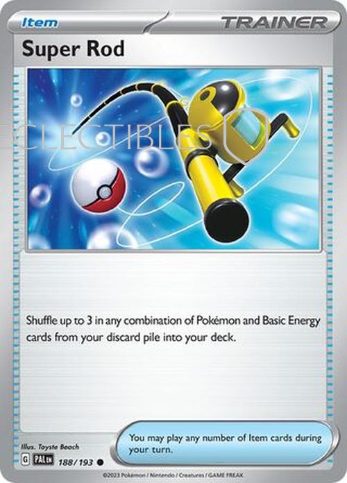 Pokemon Paldea Evolved 188/193 Super Rod Reverse Holo