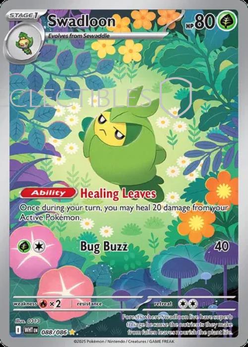 Pokemon White Flare 088/086 Swadloon