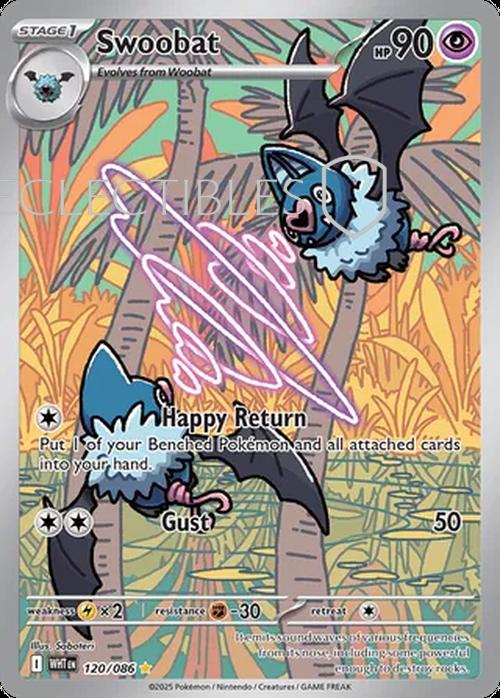 Pokemon White Flare 120/086 Swoobat