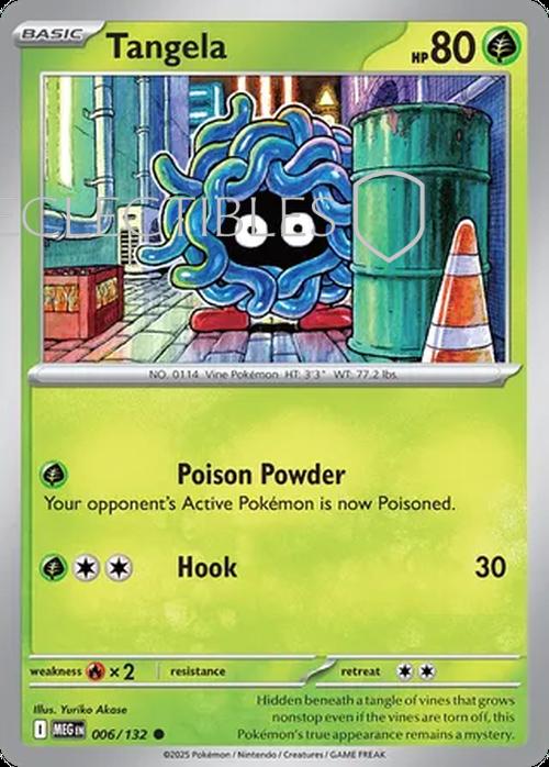 Pokemon Mega Evolutions 006/132 Tangela Reverse Holo