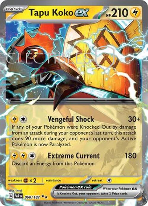 Pokemon Paradox Rift 068/182 Tapu Koko ex