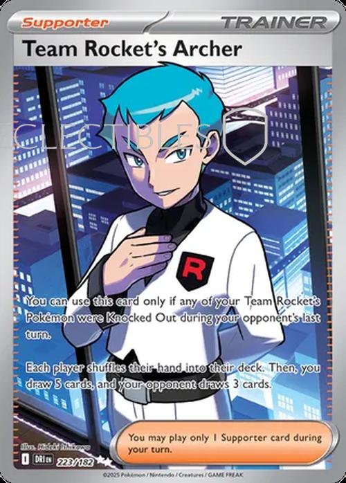Pokemon Destined Rivals 223/182 Team Rockets Archer