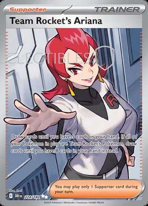 Pokemon Destined Rivals 224/182 Team Rockets Ariana