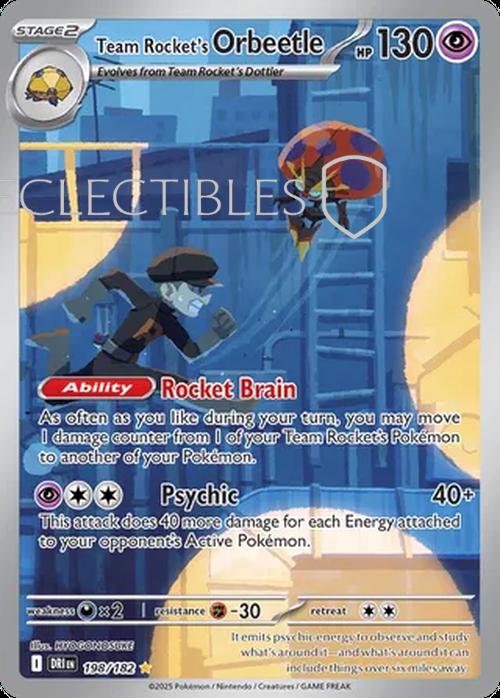 Pokemon Destined Rivals 198/182 Team Rockets Orbeetle