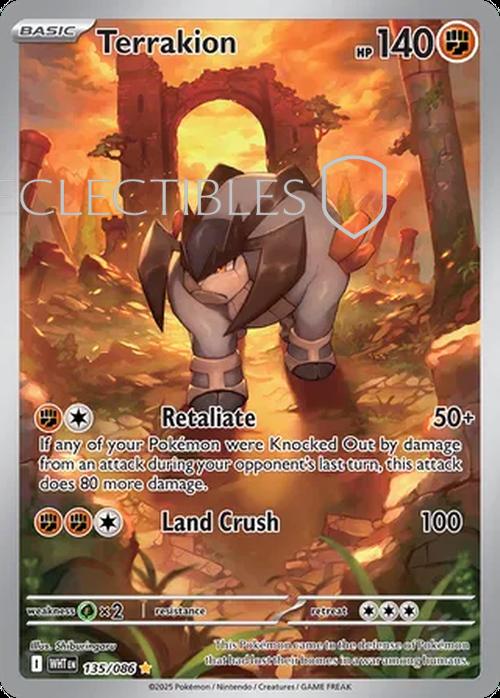 Pokemon White Flare 135/086 Terrakion