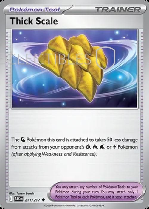 Pokemon Ascended Heroes 211/217 Thick Scale Reverse Holo