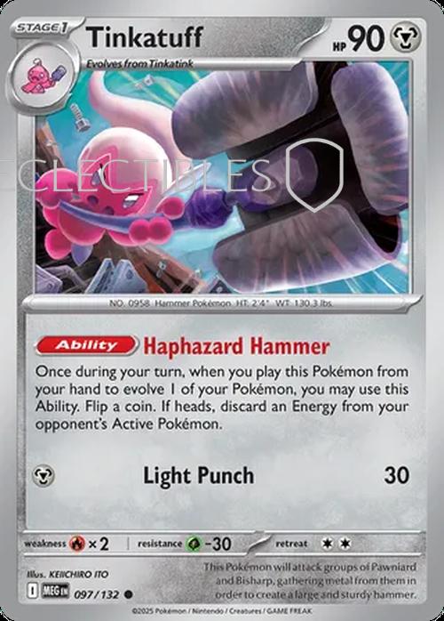Pokemon Mega Evolutions 097/132 Tinkatuff Reverse Holo