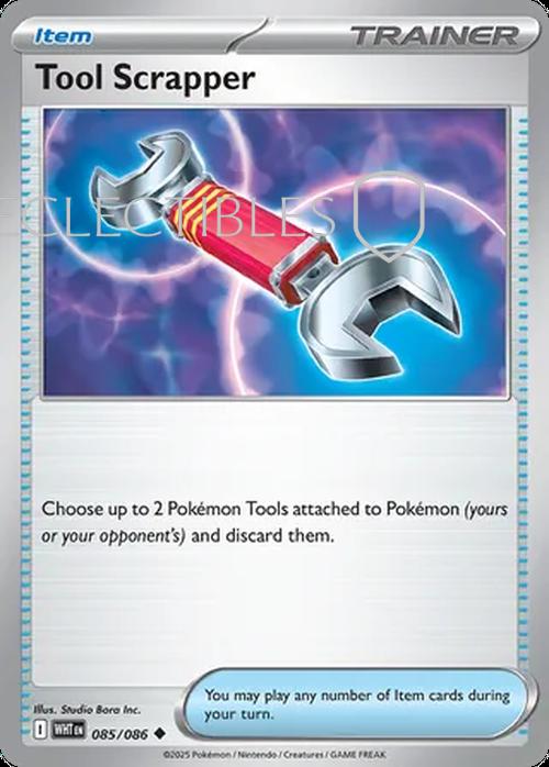 Pokemon White Flare 085/086 Tool Scrapper Reverse Holo