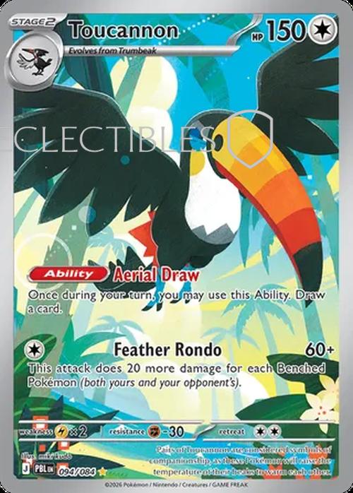 Pokemon pitch black 094/84 Toucannon