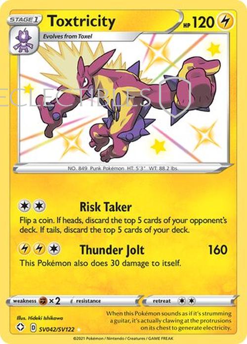 Pokemon Shining Fates SV 042/122 Toxtricity