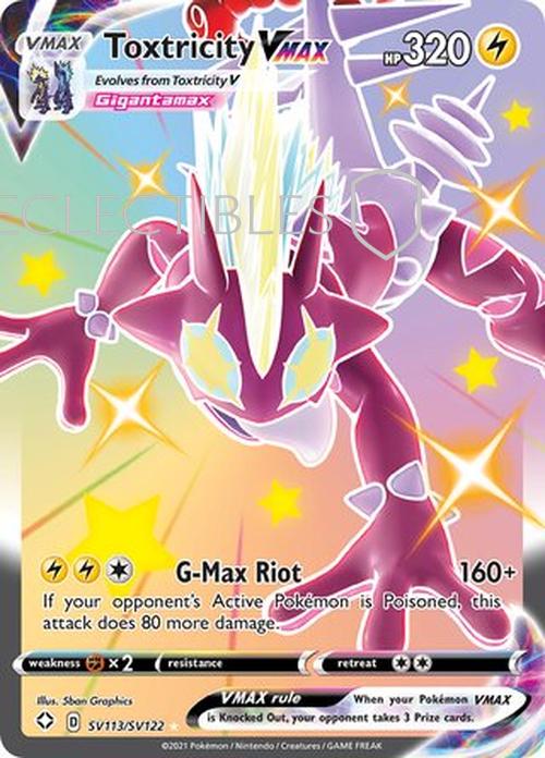 Pokemon Shining Fates SV 113/122 Toxtricity VMAX