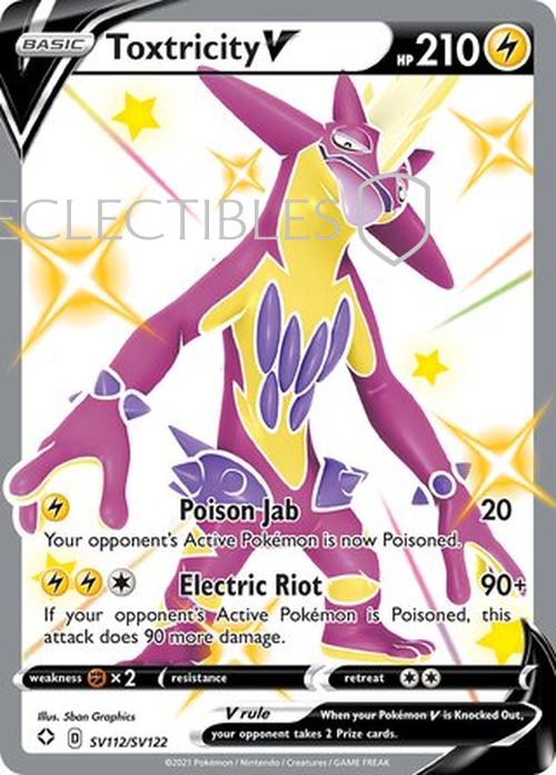 Pokemon Shining Fates SV 112/122 Toxtricity V