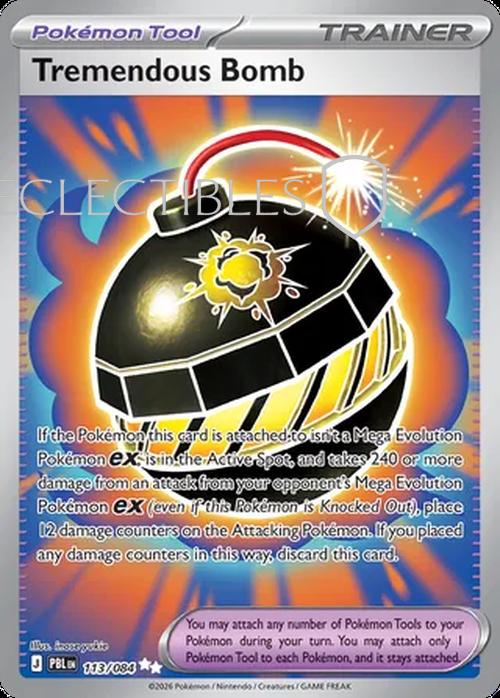 Pokemon pitch black 113/84 Tremendous Bomb
