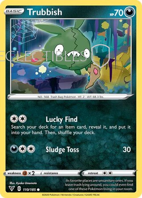 Pokemon Vivid Voltage 110/185 Trubbish Reverse Holo