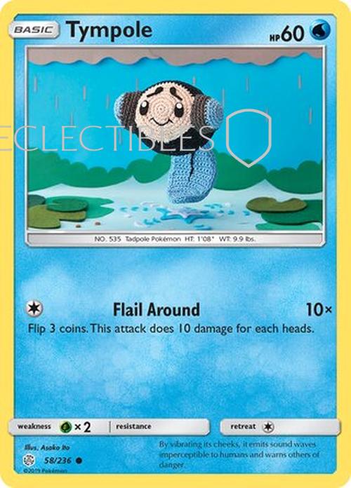Pokemon Cosmic Eclipse 058/236 Tympole  Reverse Holo