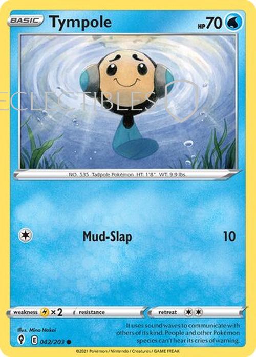 Pokemon Evolving Skies 042/203 Tympole  Reverse Holo